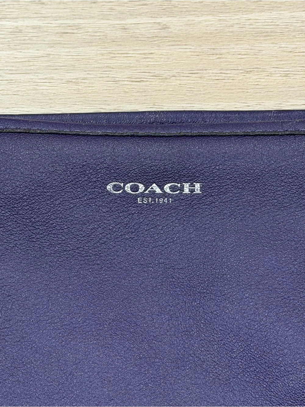 Coach Legacy Leather Hobo Crossbody Bag Purple Marine Plum Tassels 31242
